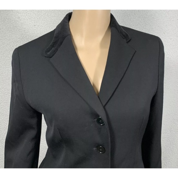 Lauren Ralph Lauren Women's Black Wool Blazer suit Jacket Sz 2p - Picture 4 of 9